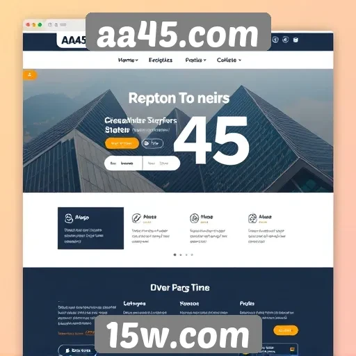 Análise do design e interface do aa45.com